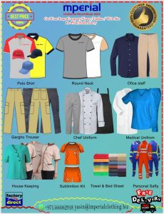 Ready Made Unifroms Supplier Dubai - Imperial Clothing