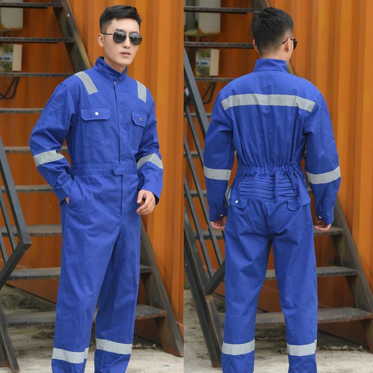 Spring Reflective Work Clothing Dust-proof Working Overall Jumpsuit Auto Repair Welding Uniforms Durable Sailors Miners Coverall – AliExpress 200000532