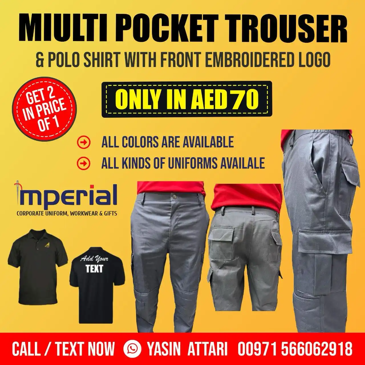 Multi Pocket Trouser